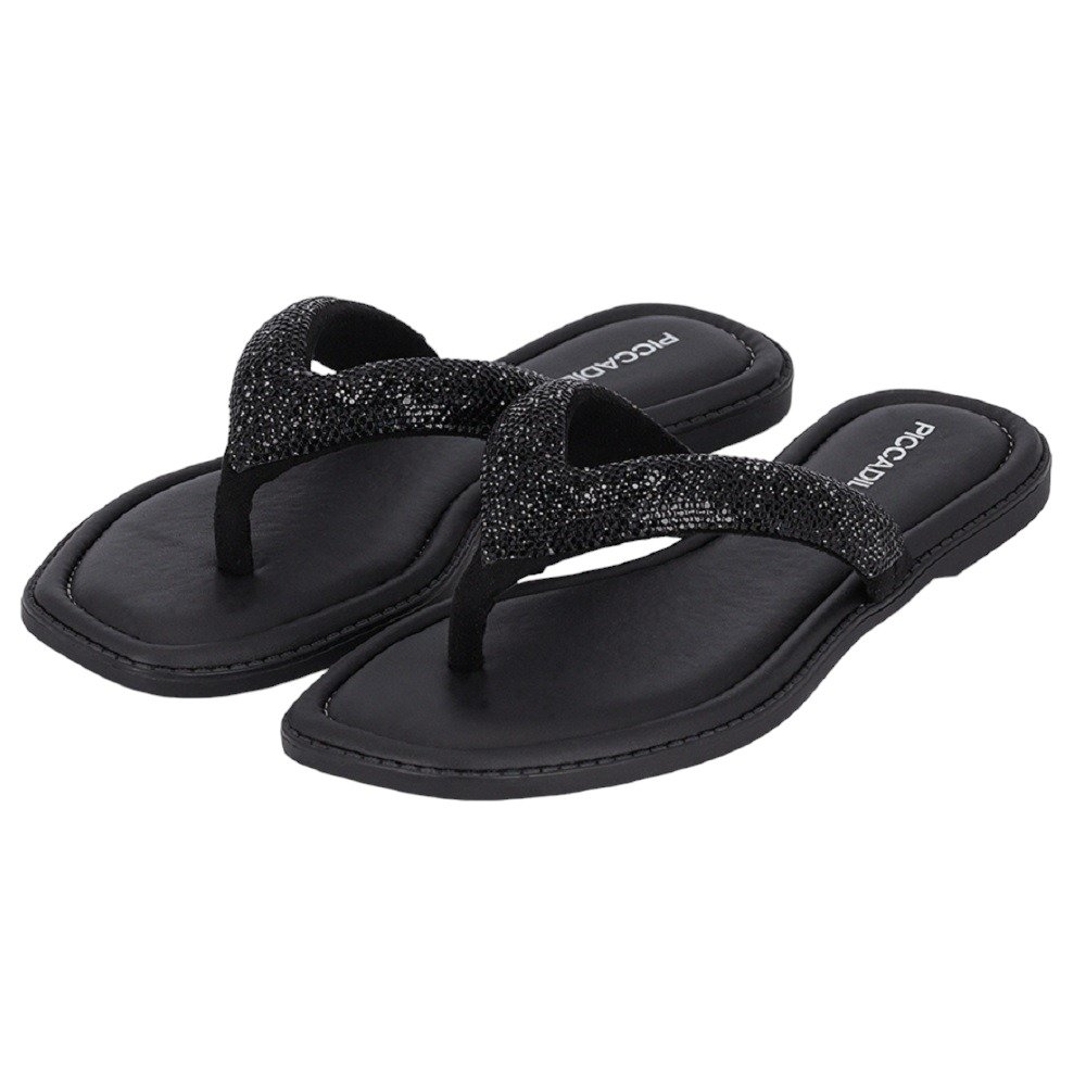 Rasteira Piccadilly 508039 Feminina Preto 3