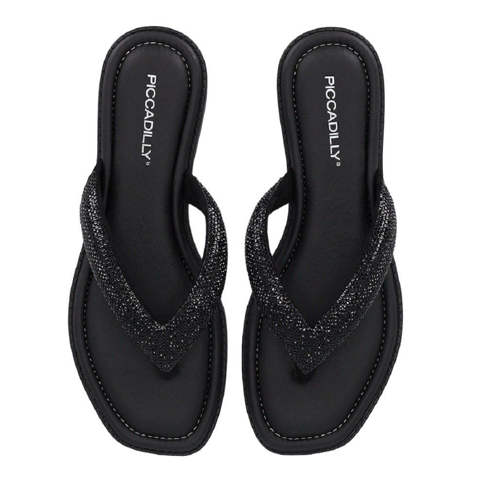 Rasteira Piccadilly 508039 Feminina Preto 5