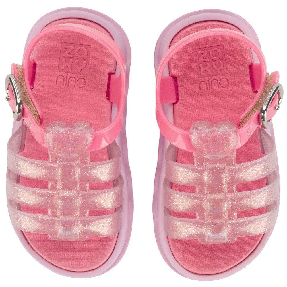 Sandália Zaxynina Baby Power Menina Infantil Rosa 3