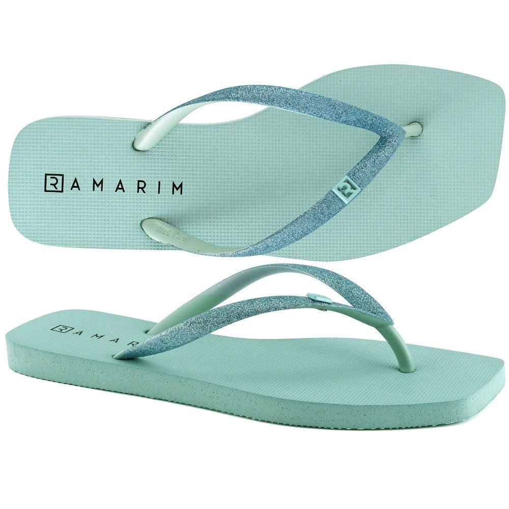 Chinelo Bico Quadrado Ramarim 231233 Feminino Verde 1