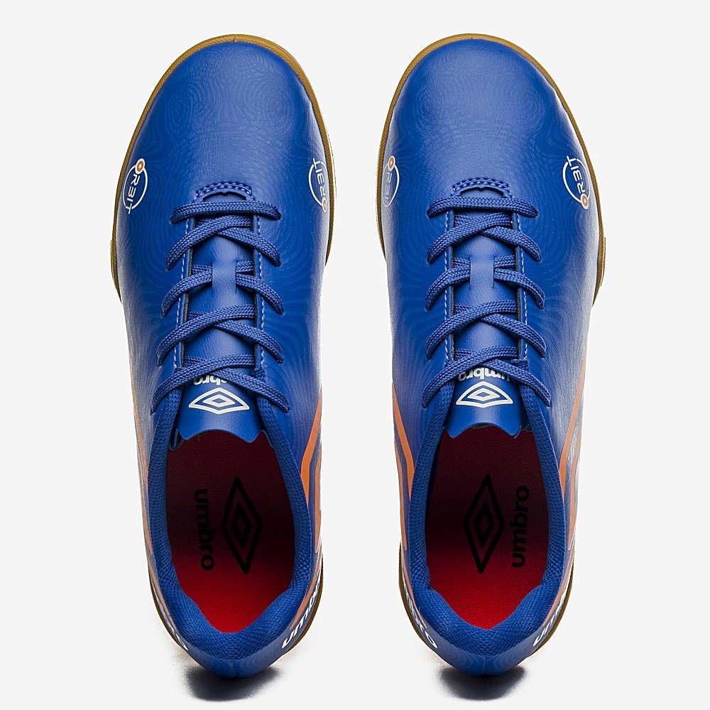 Chuteira Futsal Umbro Orbit Azul Azul 4