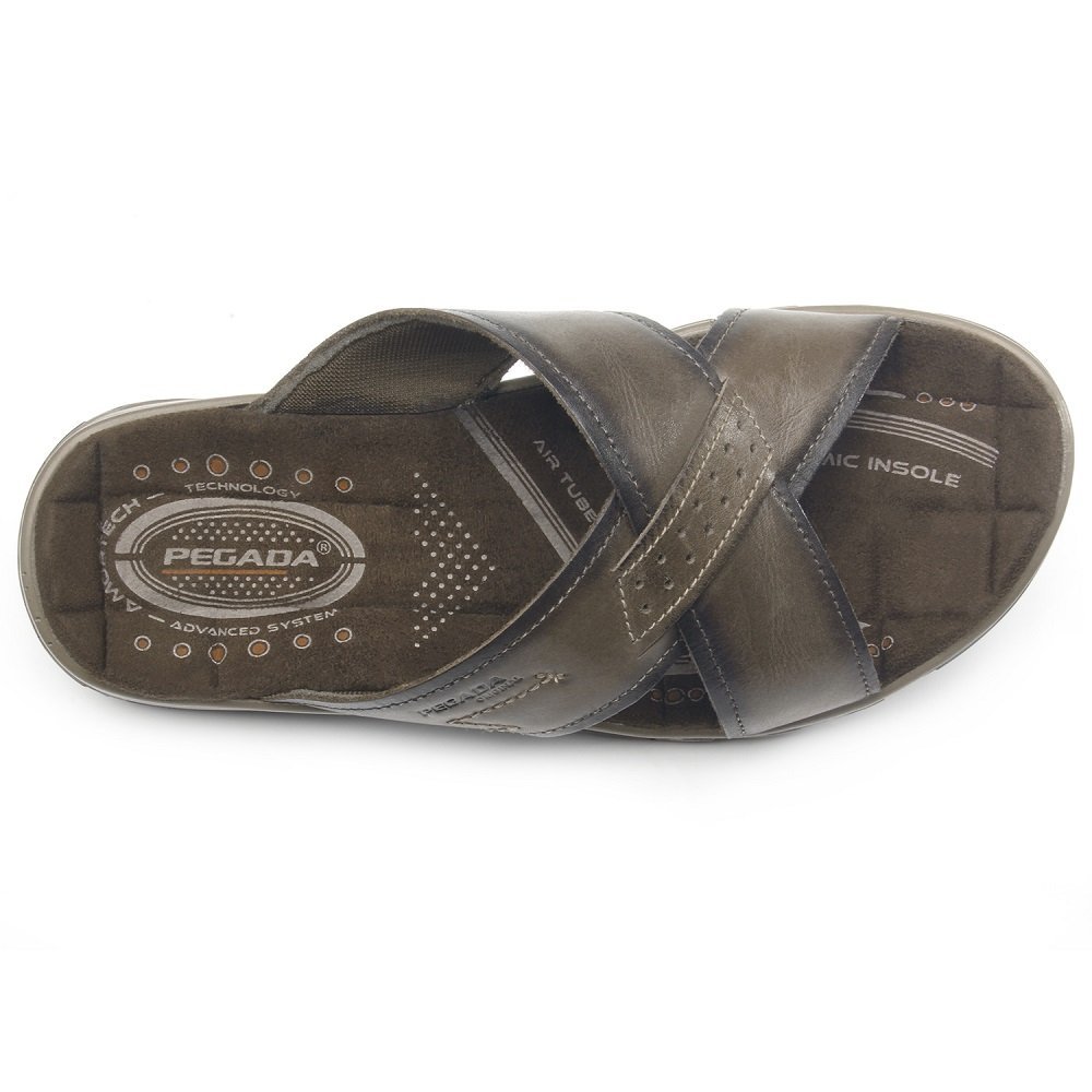 Chinelo Slide Pegada 131661 Masculino - Cravo Marrom 5