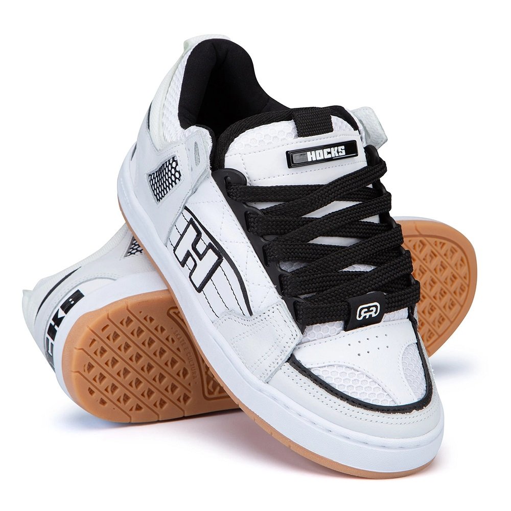 Tênis Masculino Hocks Bold Branco/Preto 2