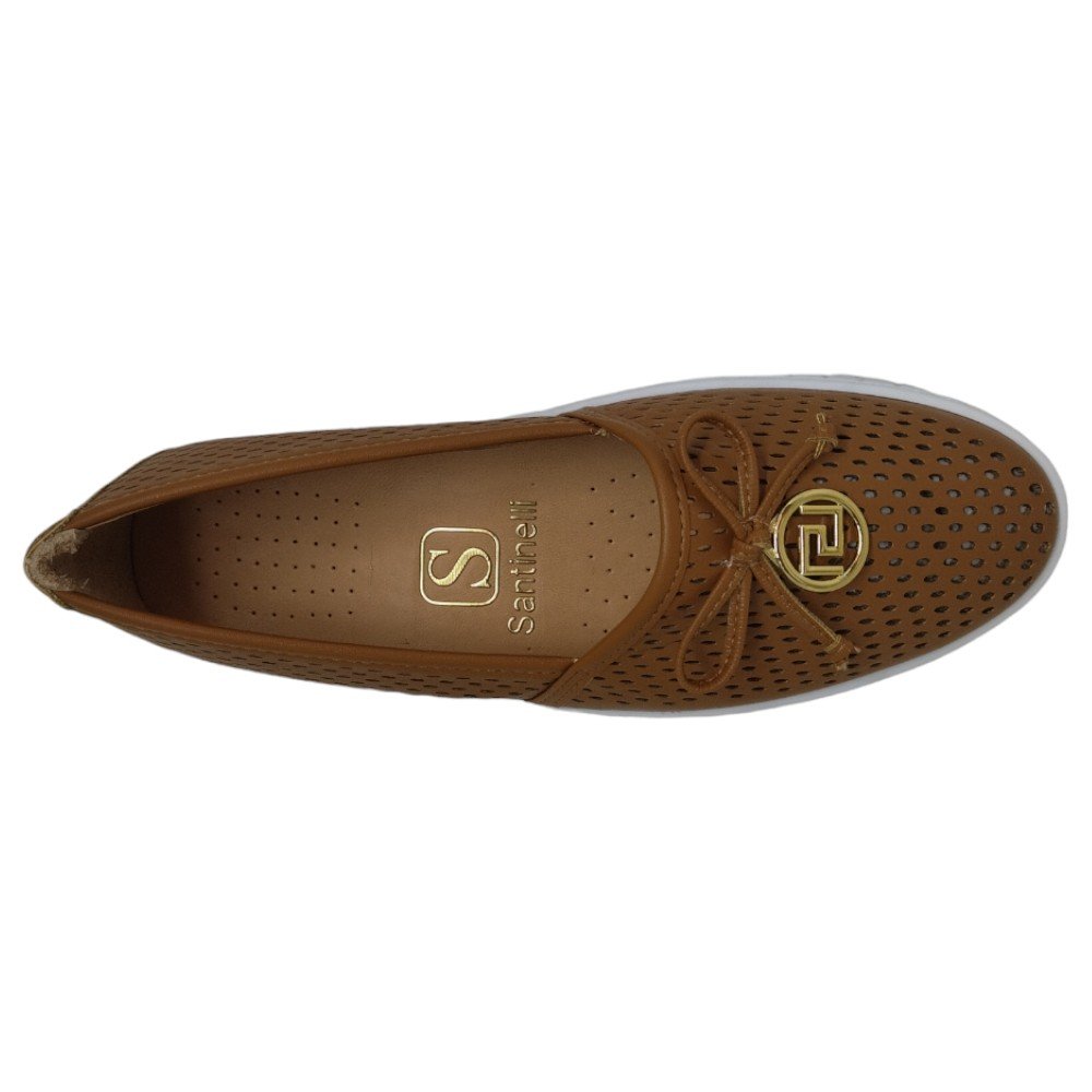 Tênis Casual Santinelli 1528-004-232 Feminino - Ambar Marrom 4
