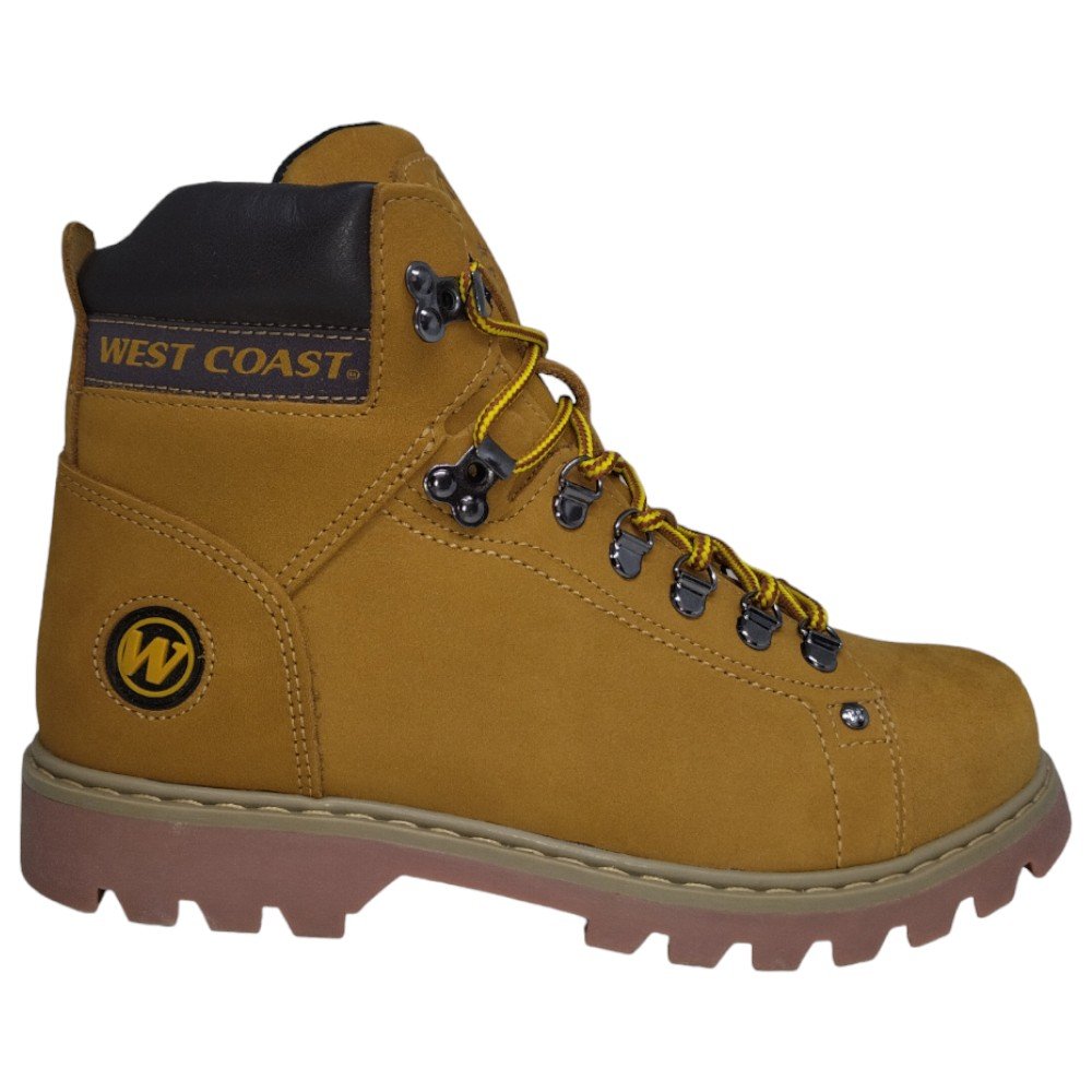 Coturno West Coast Worker Classic Nobuck Masculino - Caramelo Bege 2