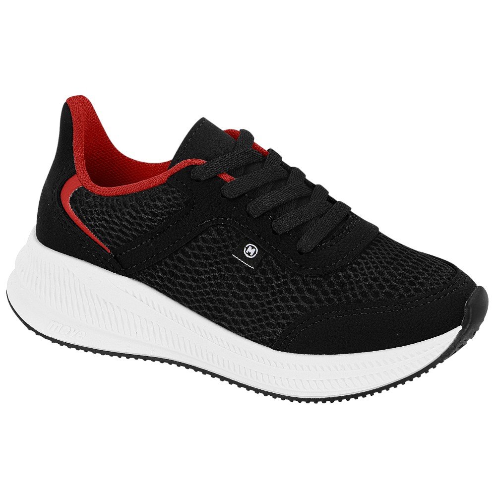 Tênis Molekinho 2841.217 Infantil - Preto/Vermelho Multicores 1