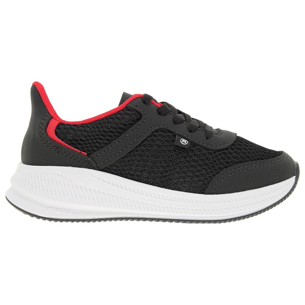 Tênis Molekinho 2841.217 Infantil - Preto/Vermelho Multicores 2