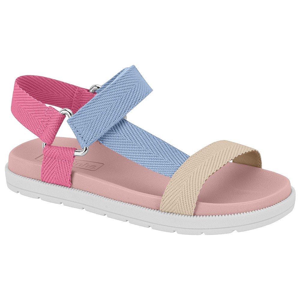 Tamanco Molekinha 2352.105 Menina - Rosa/Azul Multicores 1