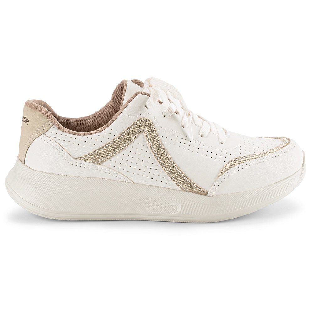 Tênis Jogging Mississipi MI482 Feminino - Off White Branco 2