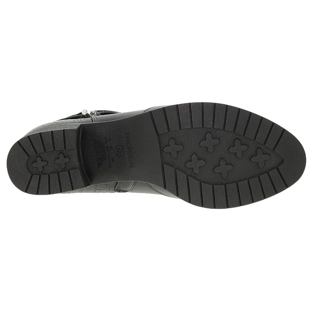 Bota Cano Curto Moleca 5346.103 Feminina - Canela Preto 4