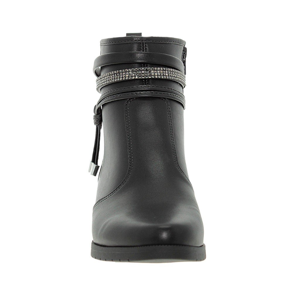 Bota Cano Curto Moleca 5346.103 Feminina - Canela Preto 6