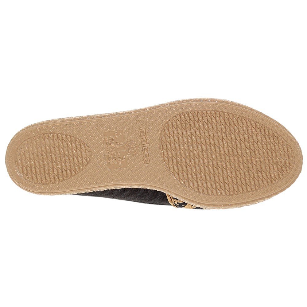 Sapatilha Moleca 5287.297 Feminina Preto/Marrom 5