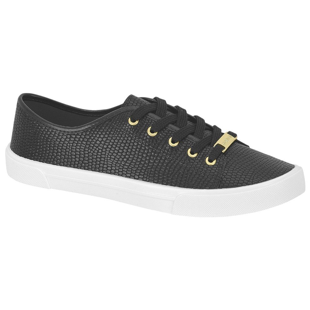 Tênis Casual Moleca 5296.510 Feminino Preto 1