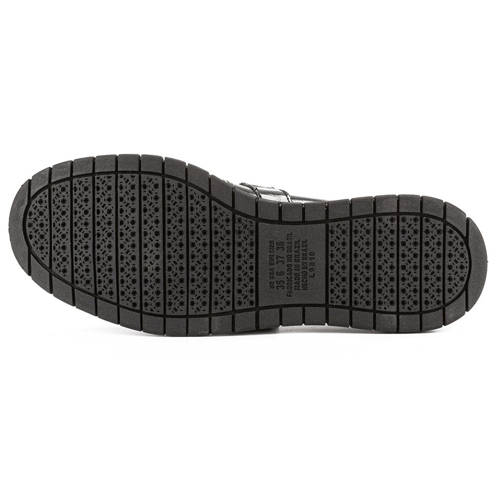 Sapato Salto Baixo Campesi L9823 Feminino - Preto Preto 6