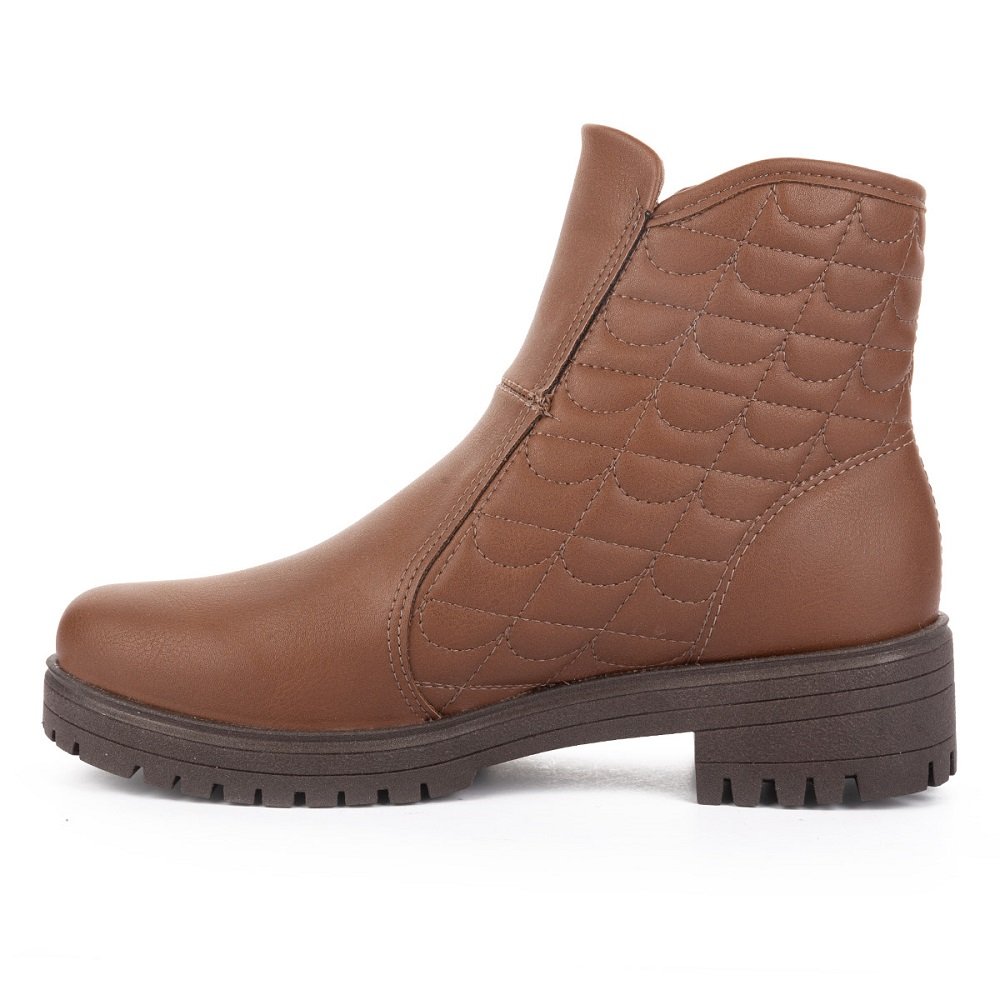 Bota Cano Curto Mississipi MI842 Feminina - Preta Marrom 2