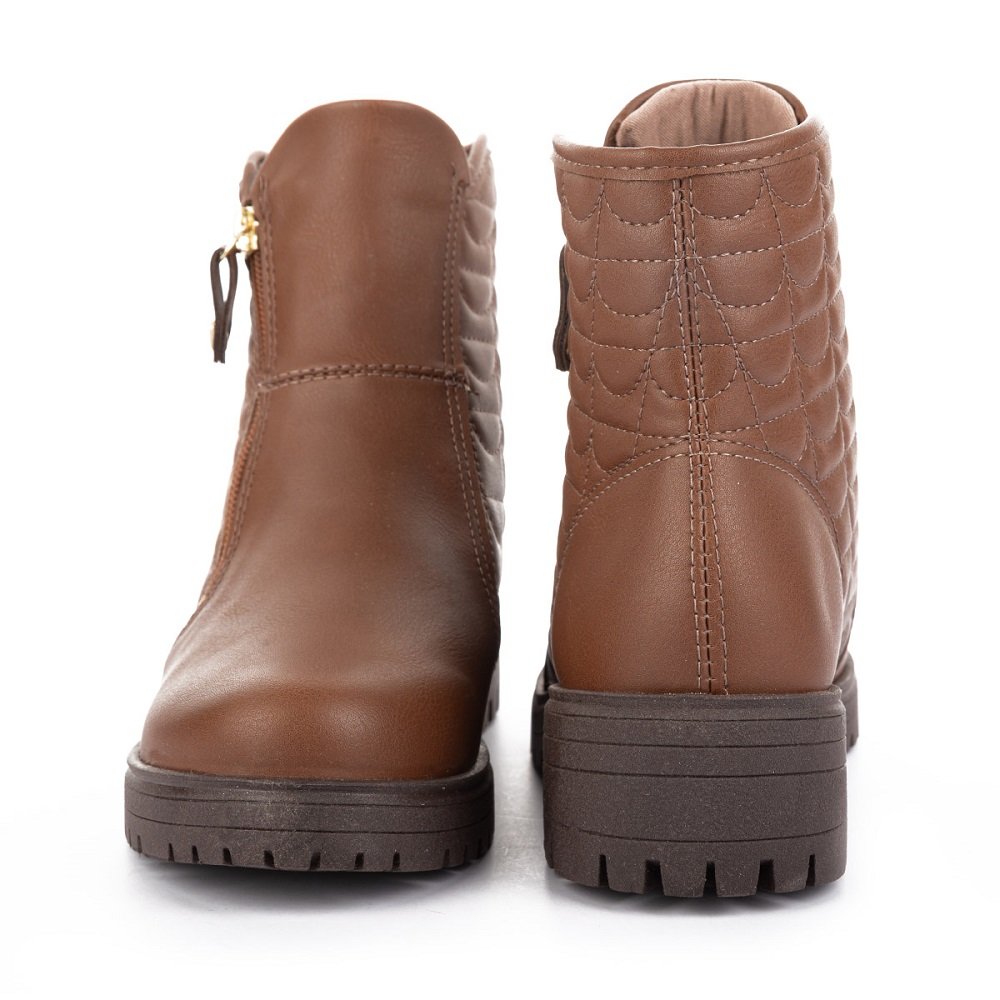 Bota Cano Curto Mississipi MI842 Feminina - Preta Marrom 3