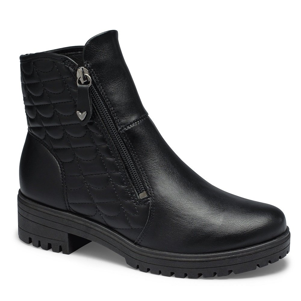 Bota Cano Curto Mississipi MI842 Feminina - Preta Preto 1