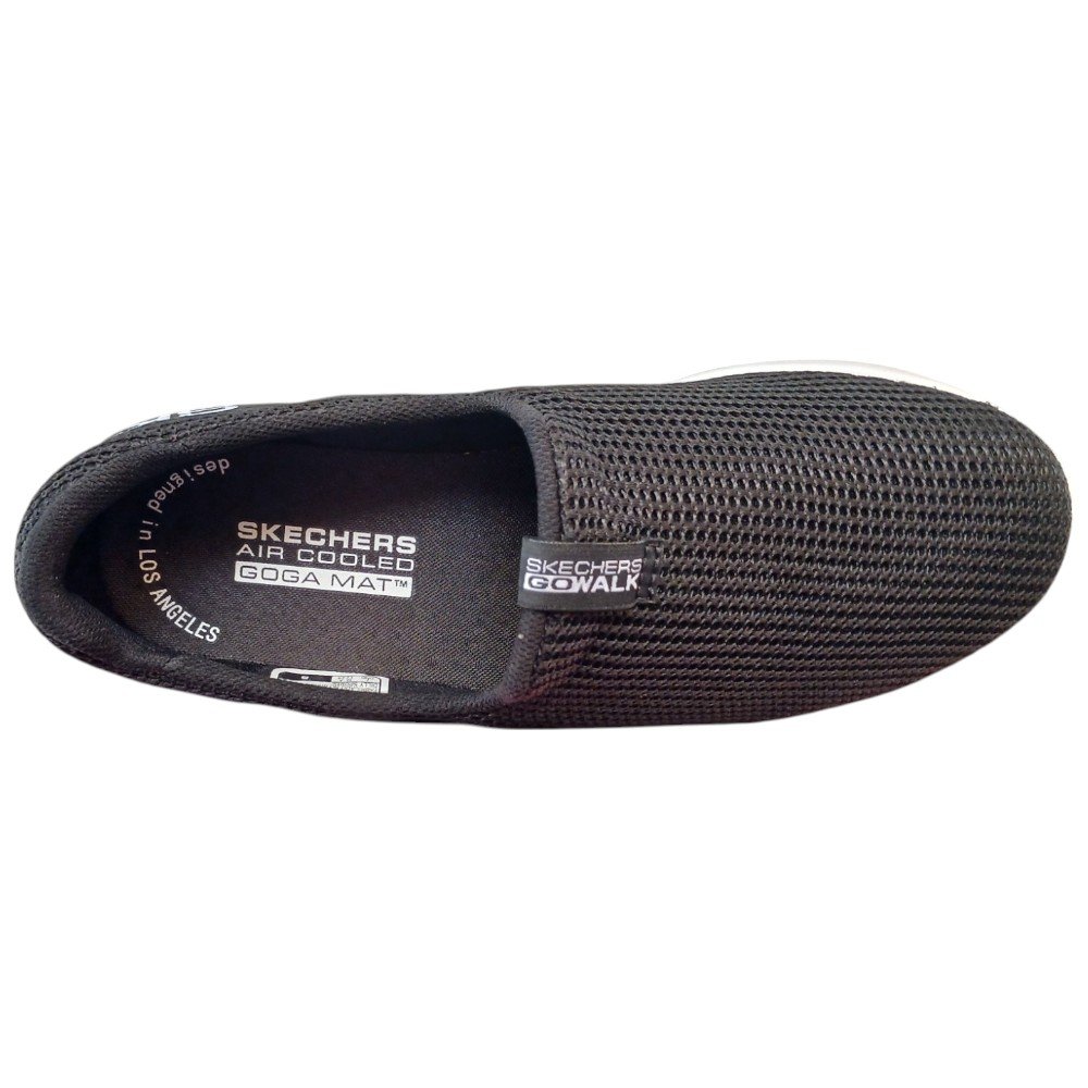 Tênis Casual Skechers Go Walk Joy Feminino - Preto/Branco Preto 6