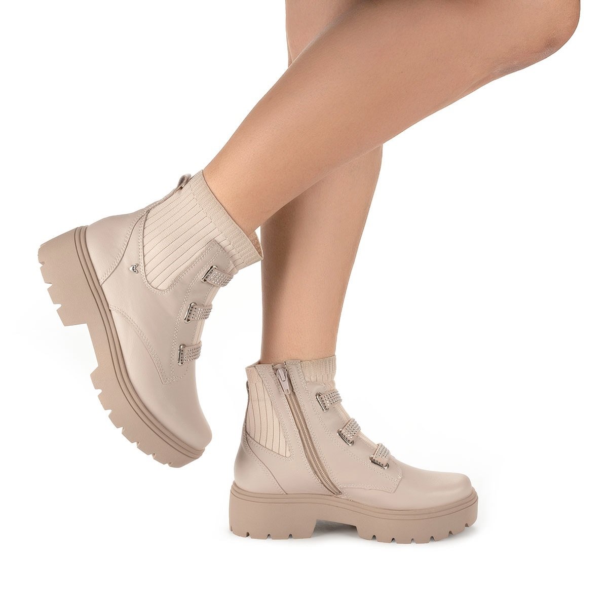 Coturno Mississipi MI611 Feminino Branco 8