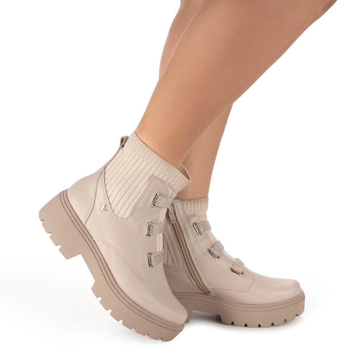 Coturno Mississipi MI611 Feminino Branco 9