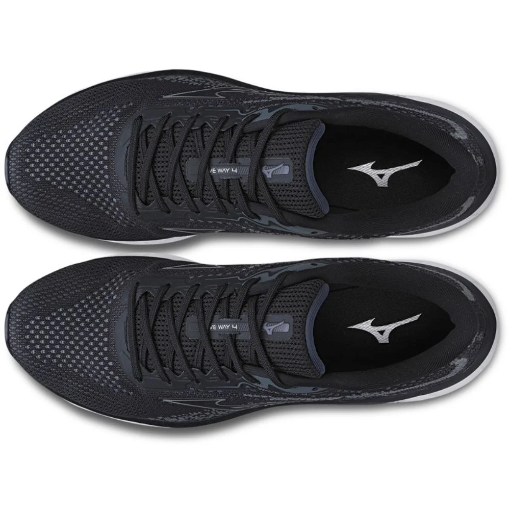 Tênis Mizuno Wave Way 4 Masculino - Preto Preto 4