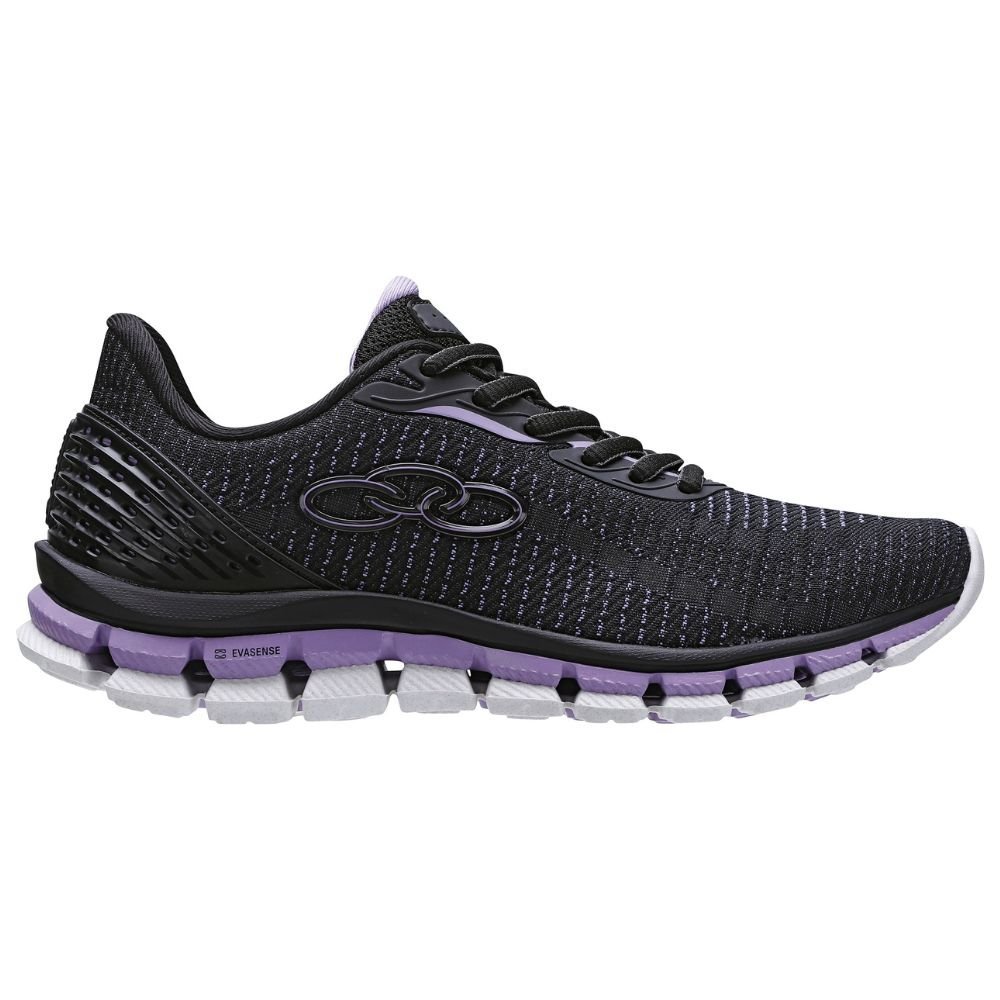 Tênis Olympikus Estilo 2 Feminino - Preto/Roxo Preto 1