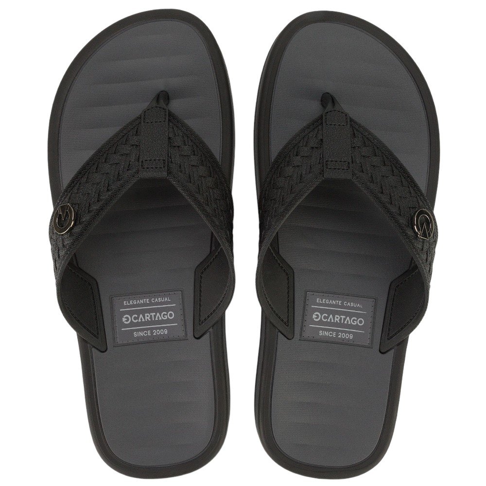 Chinelo Cartago Coimbra 2 Masculino Preto 3