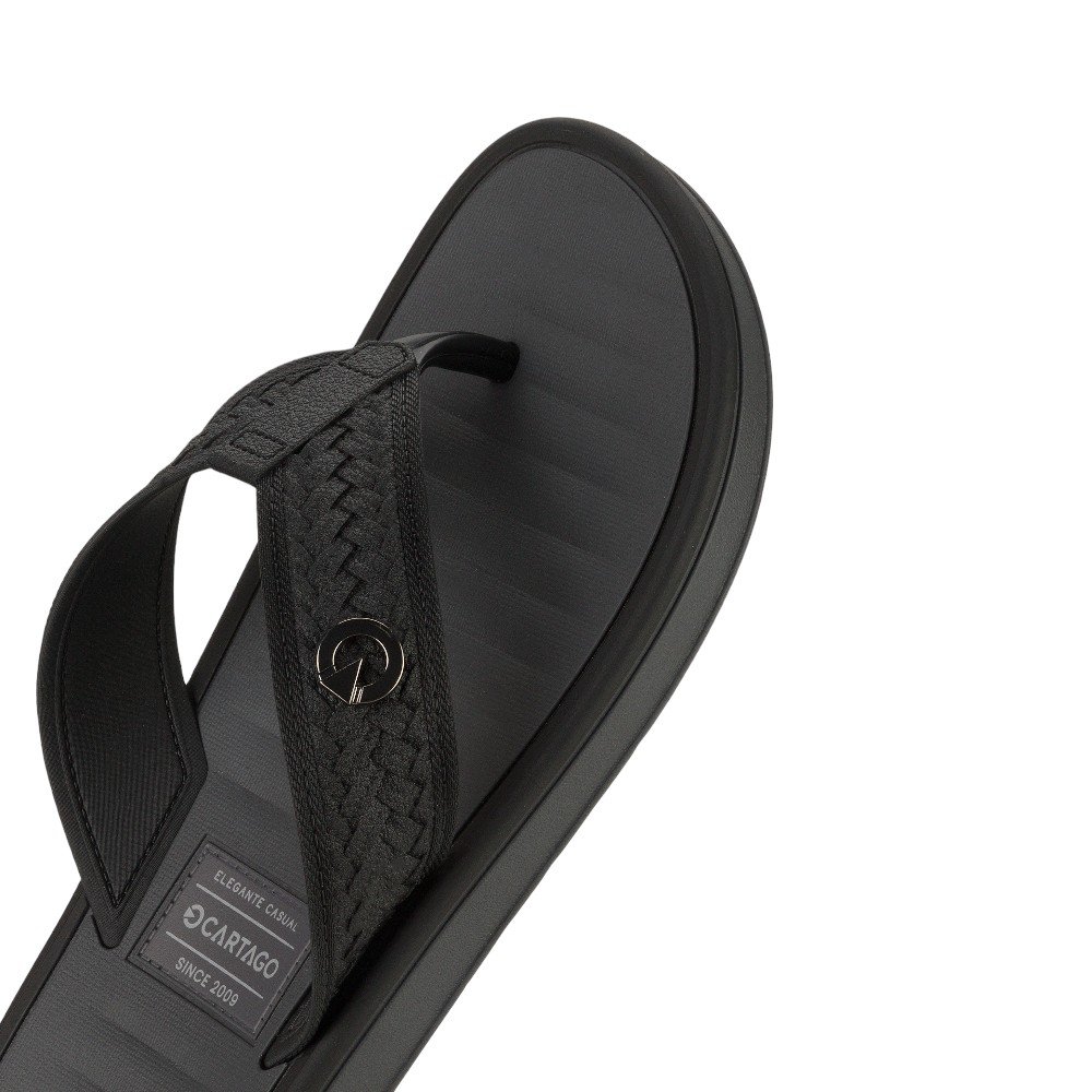 Chinelo Cartago Coimbra 2 Masculino Preto 4