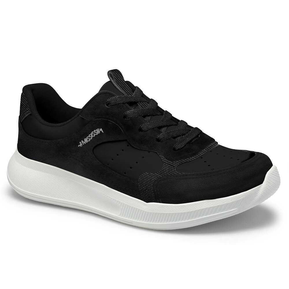Tênis Jogging Mississipi MB171 Feminino Preto Preto