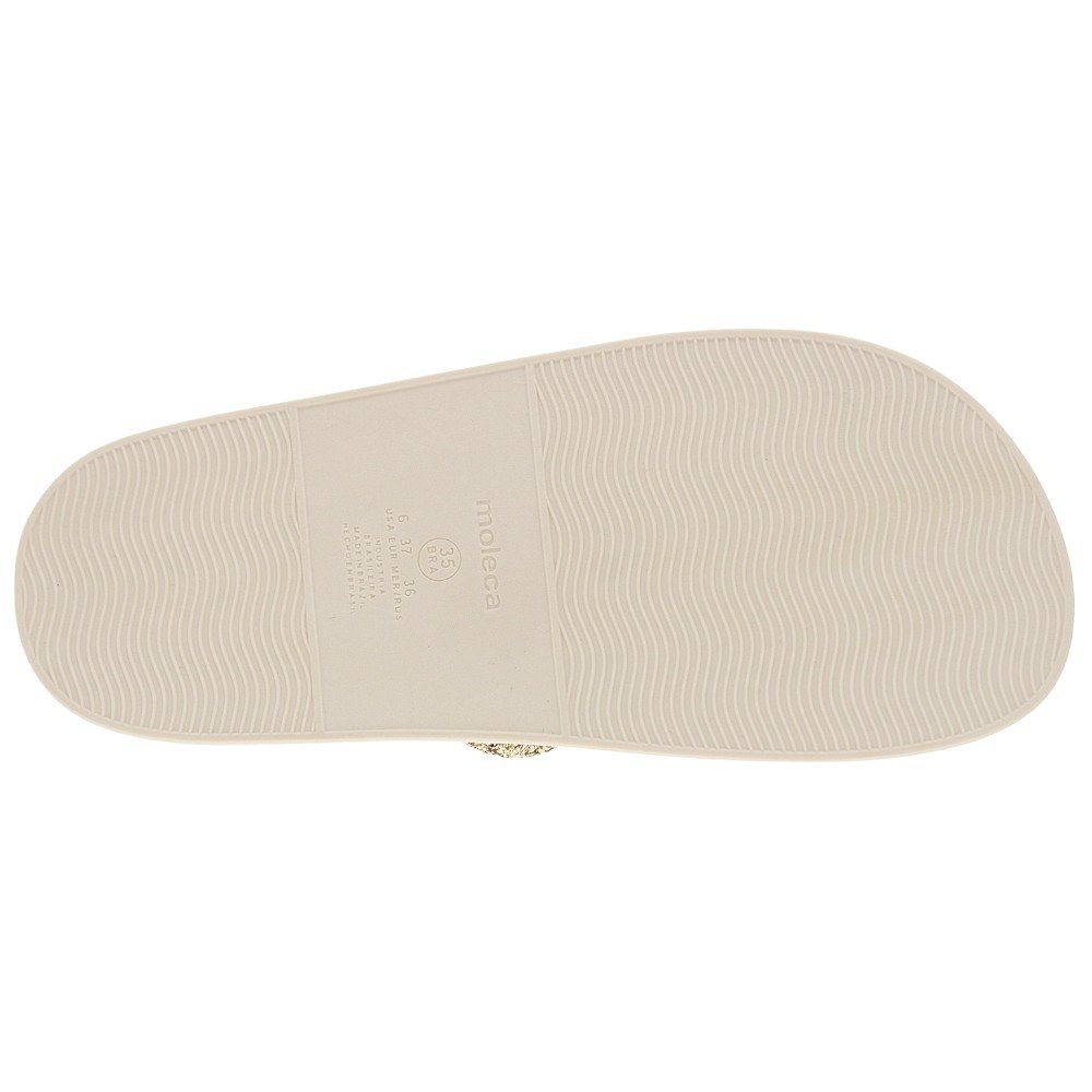 Sandália Papete Feminina Moleca 5507.100 Branco 5