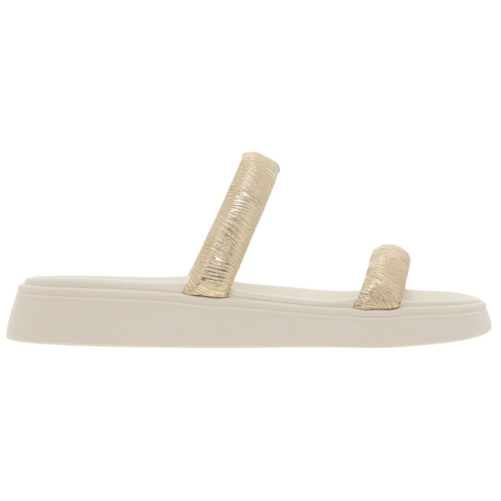 Sandália Papete Feminina Moleca 5507.101 Dourado 2