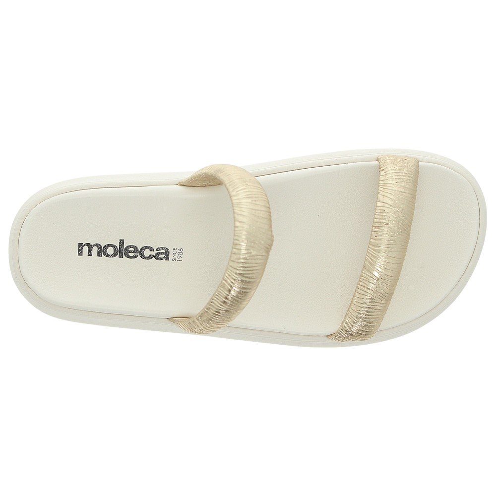 Sandália Papete Feminina Moleca 5507.101 Dourado 4