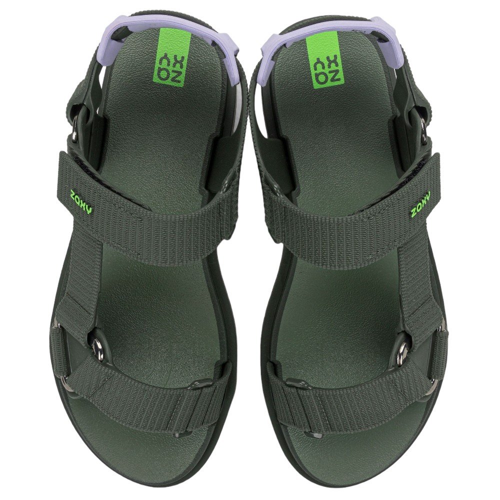 Sandália Zaxy Go Papete Grendene 19022 Verde 3