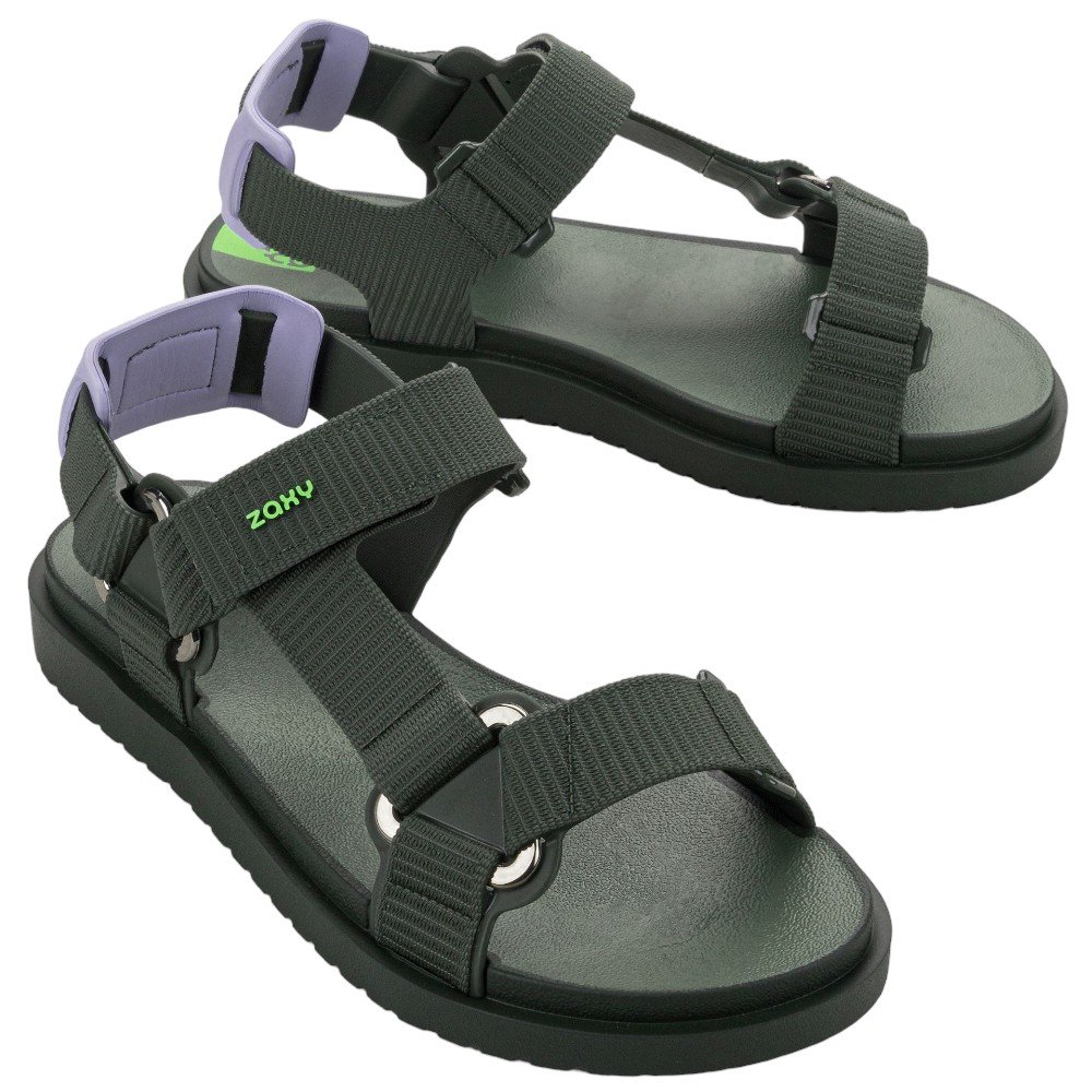 Sandália Zaxy Go Papete Grendene 19022 Verde 4