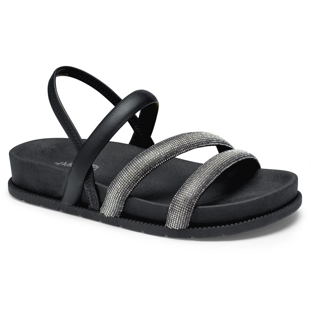 Sandália Flatform Mississipi MB072 Feminina - Preta Preto 1