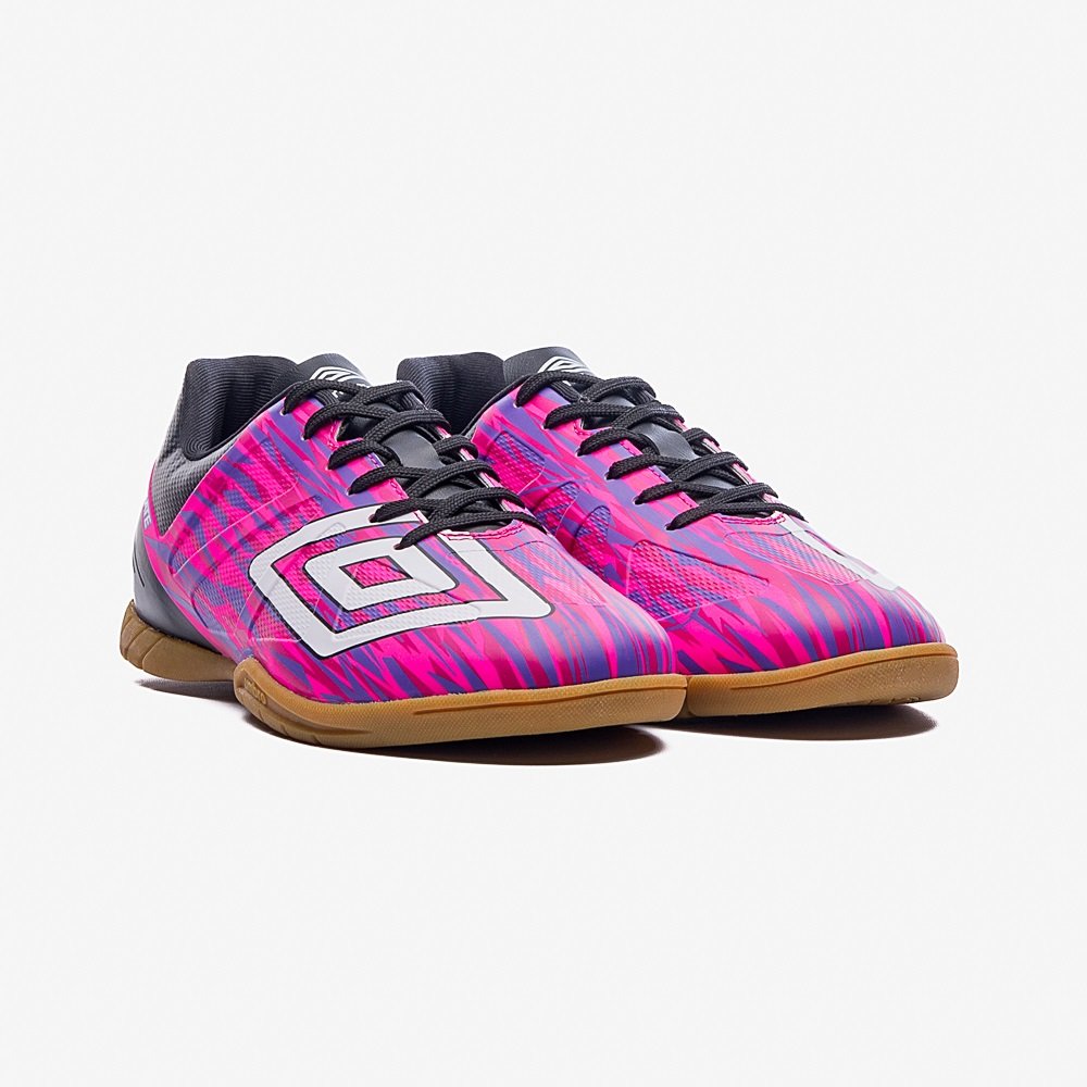 Chuteira Umbro Ultimate Rosa Fluor/Preto Rosa 3
