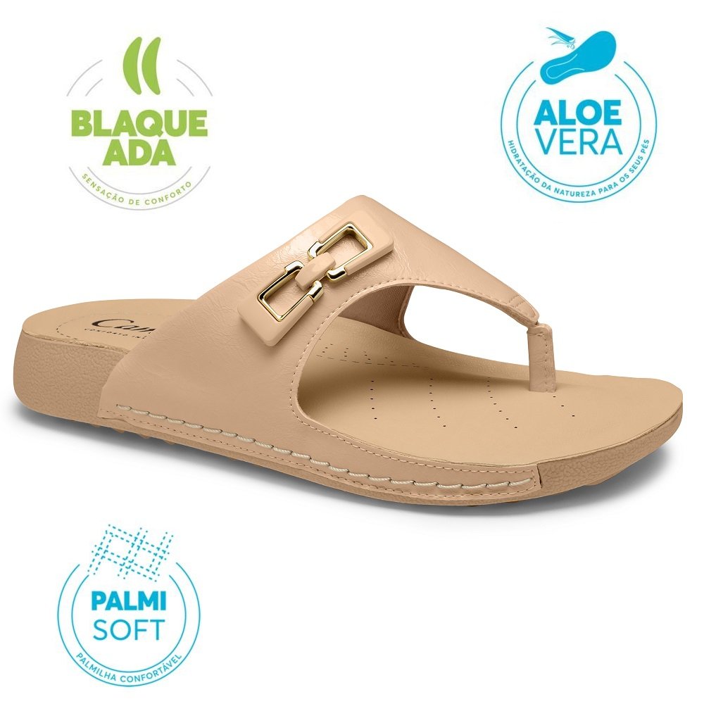 Tamanco Blaqueado Campesi CP411 Feminino Bege 2