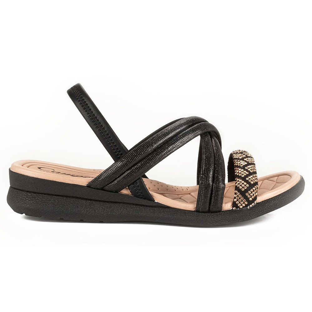 Sandália Conforto Campesi L9718 Feminina - Preta Preto 3