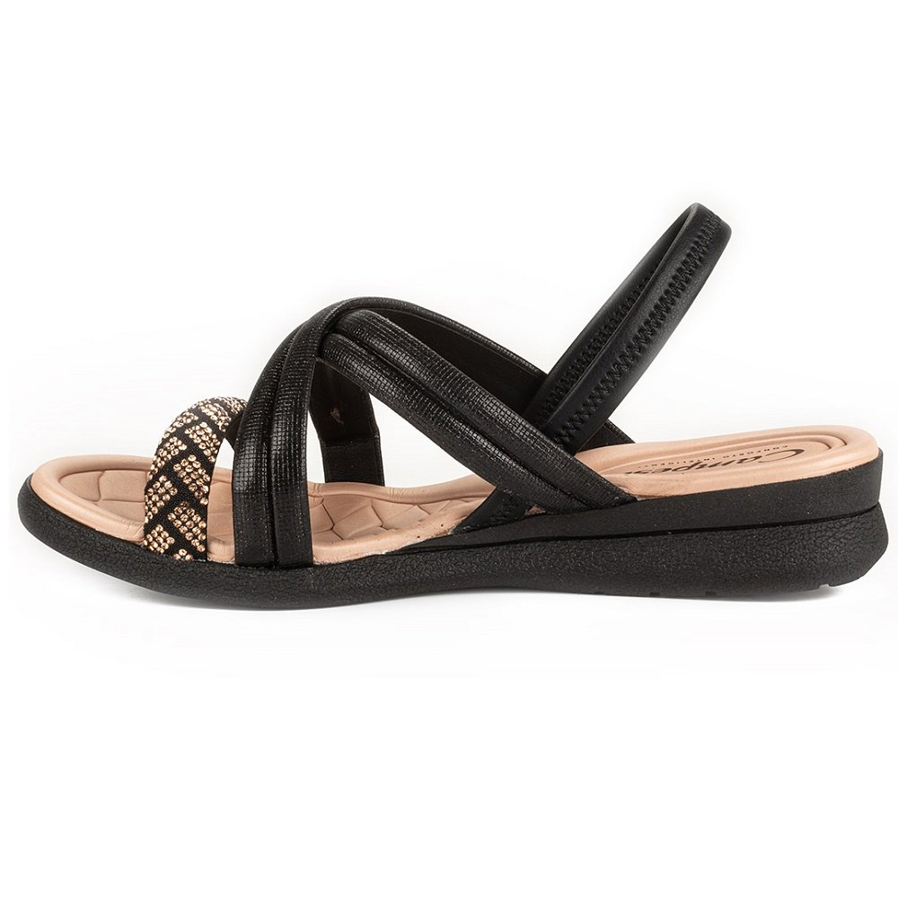 Sandália Conforto Campesi L9718 Feminina - Preta Preto 4