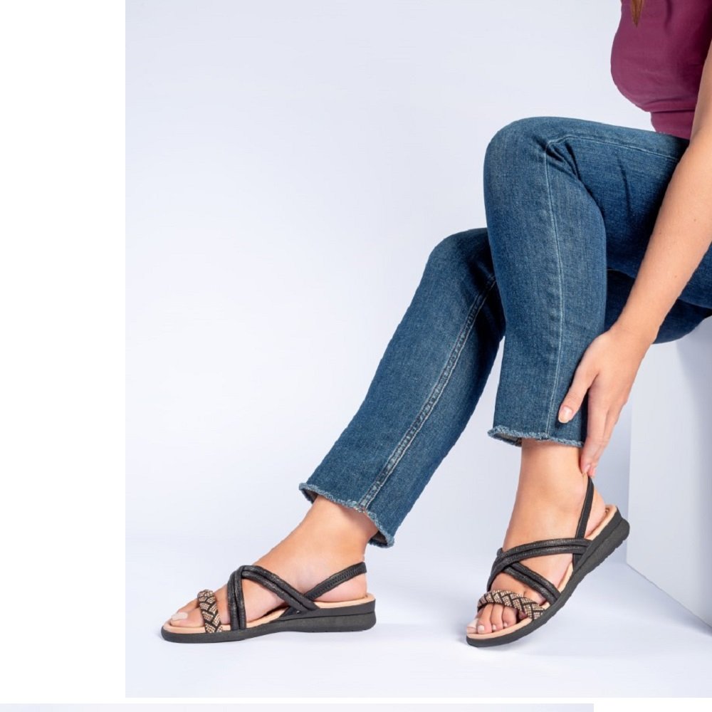 Sandália Conforto Campesi L9718 Feminina - Preta Preto 6