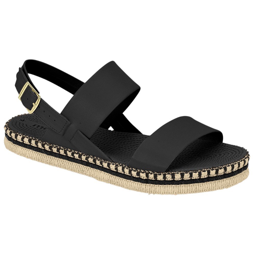 Sandália Feminina Moleca 5447.518.9569 Preta Preto 1
