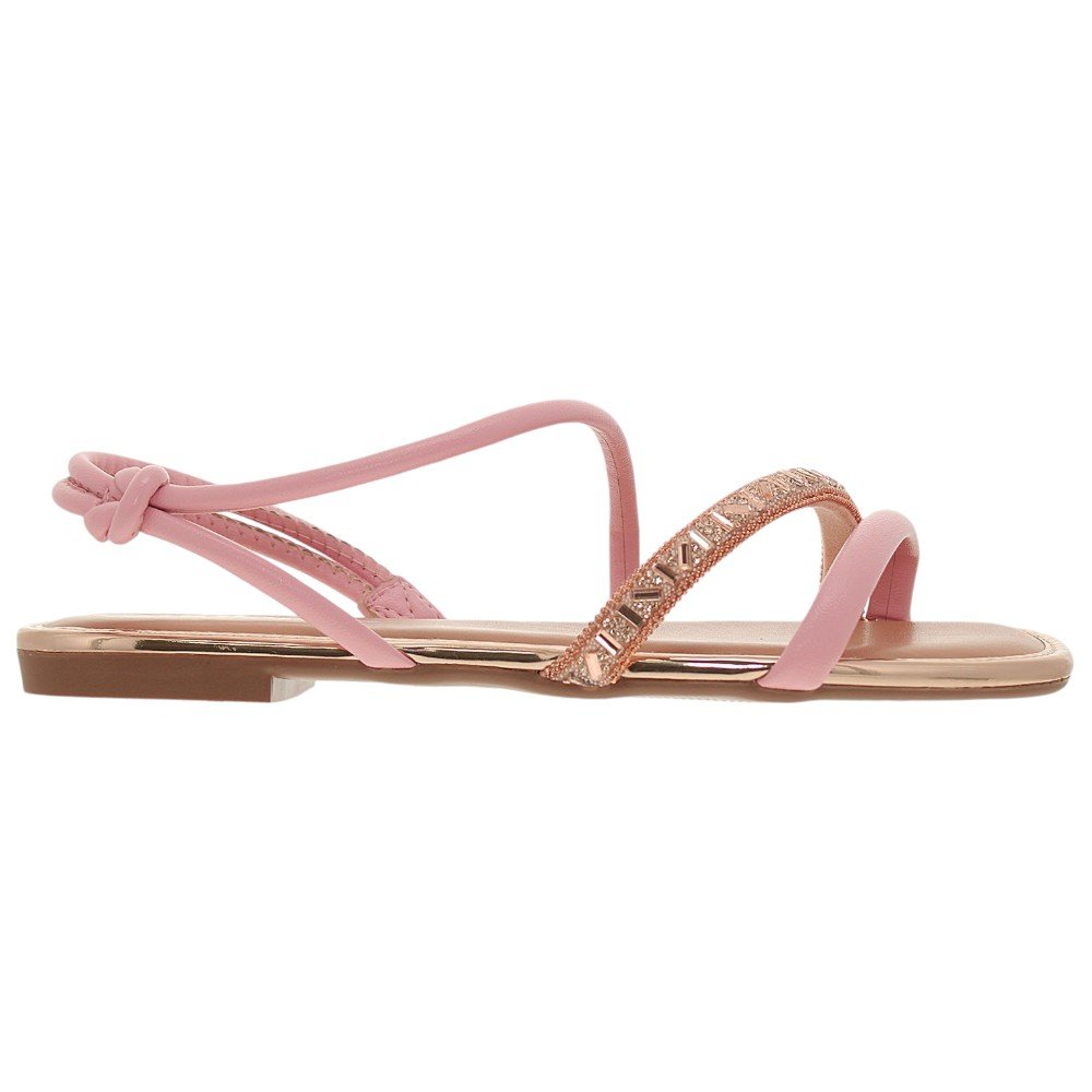 Sandália Rasteira Feminina Moleca 5435.543 Rosa 2
