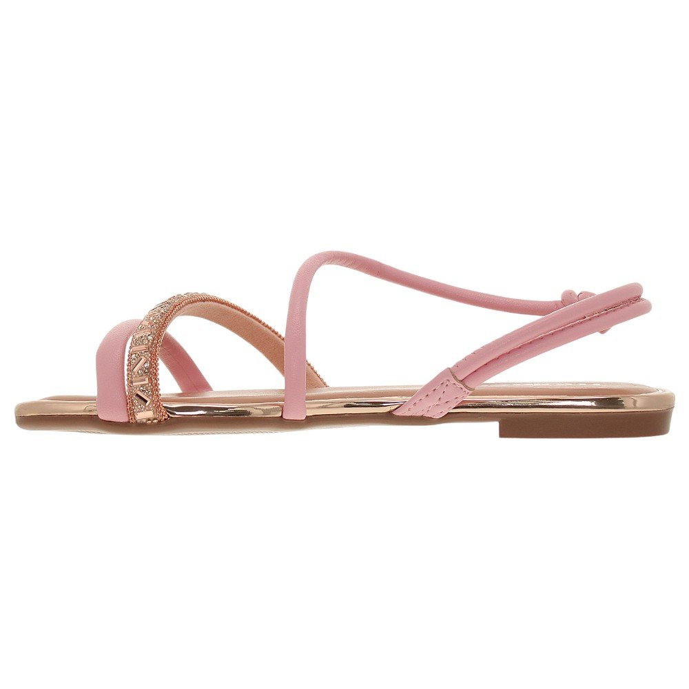 Sandália Rasteira Feminina Moleca 5435.543 Rosa 3