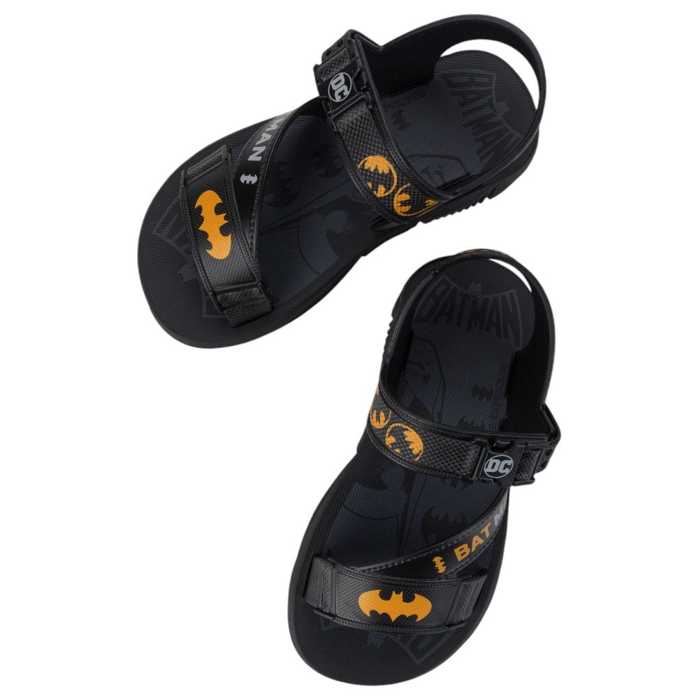 Sandália Batman Lançador Grendene 23111 Preto/Amarelo Preto/Amarelo 3
