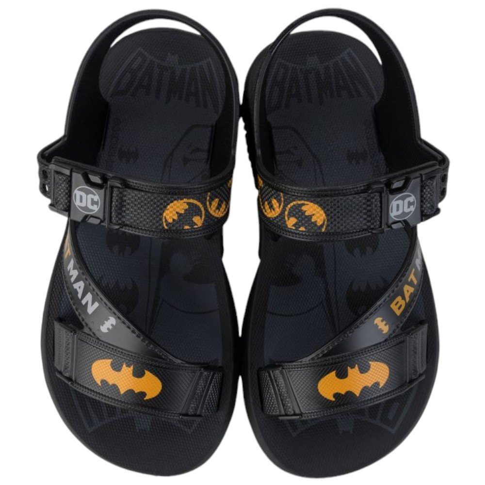 Sandália Batman Lançador Grendene 23111 Preto/Amarelo Preto/Amarelo 5
