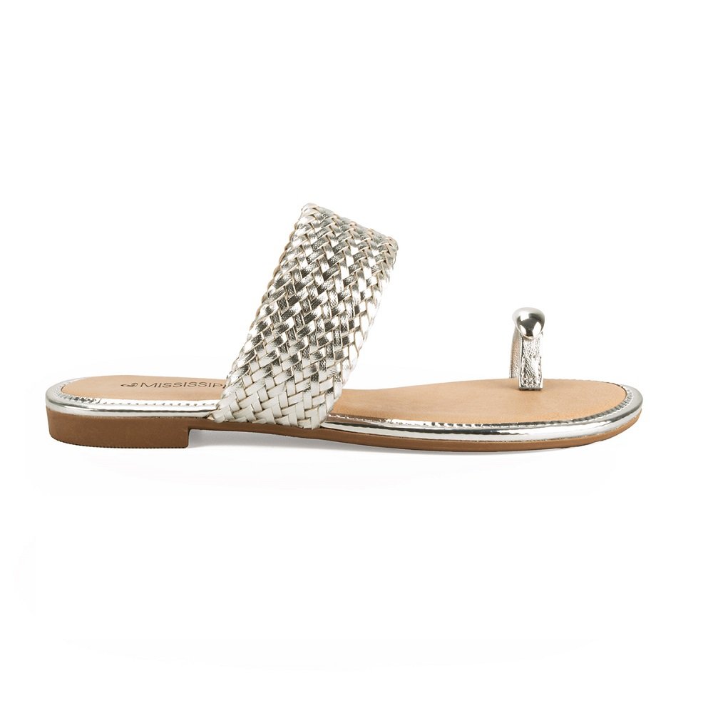 Rasteira Mississipi MB391 Feminina - Prata Prata 2