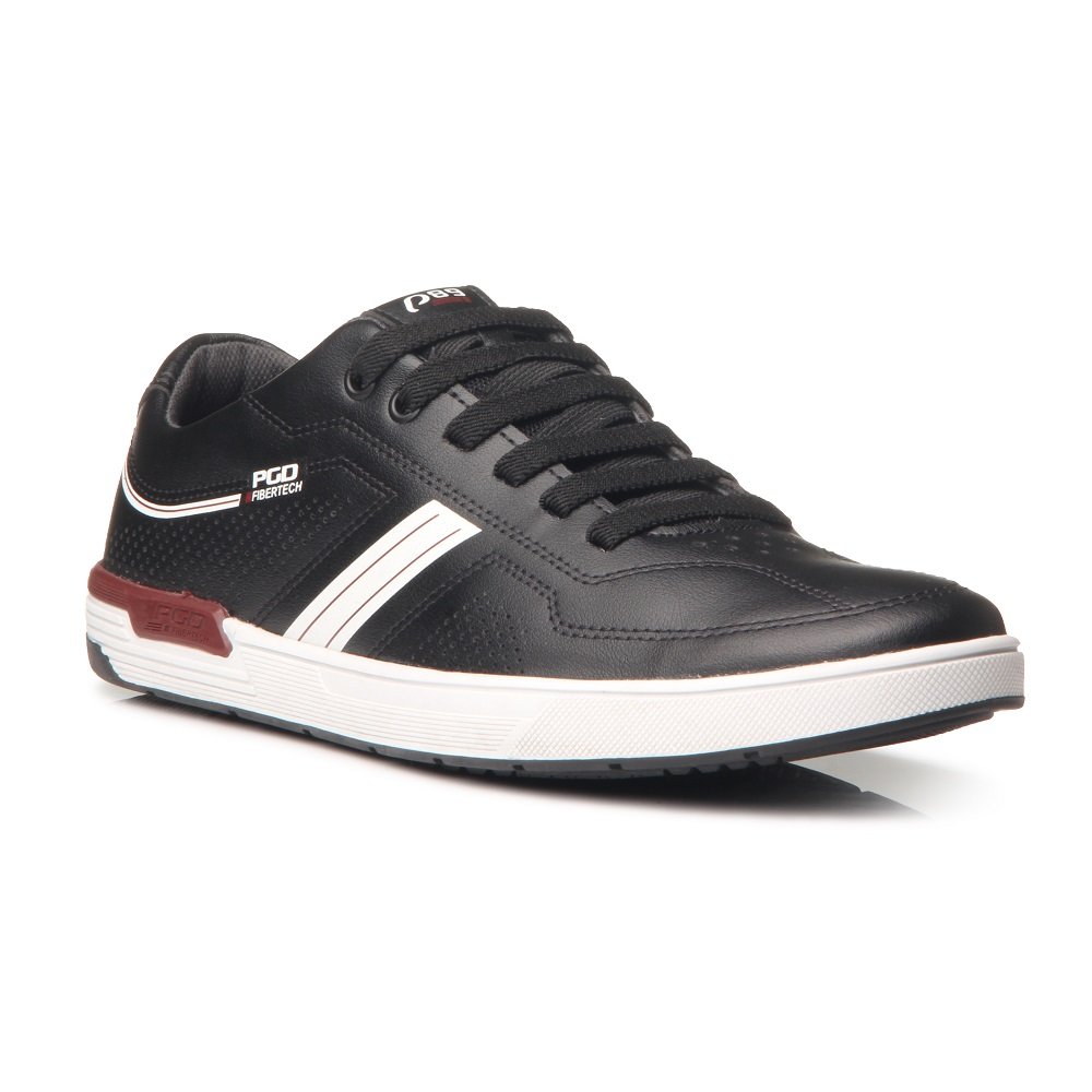 Sapatênis Pegada 171301 Masculino - Preto Preto 2