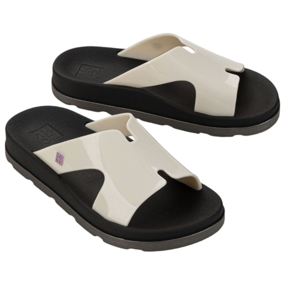 Tamanco Slide Zaxy Daily Infantil Grendene 19153 Preto/Branco 4