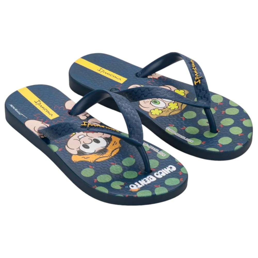 Chinelo Ipanema Chico Bento Infantil Grendene 27190 Azul 2
