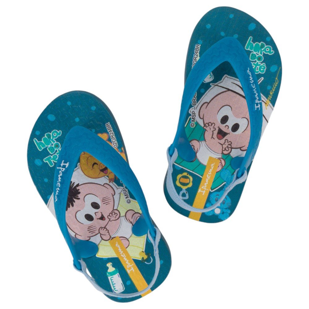 Chinelo Ipanema Turma da Mônica Baby Grendene 26791 Azul/Azul Azul 3